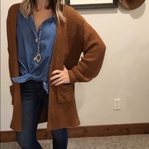 Chunky knit cardigan